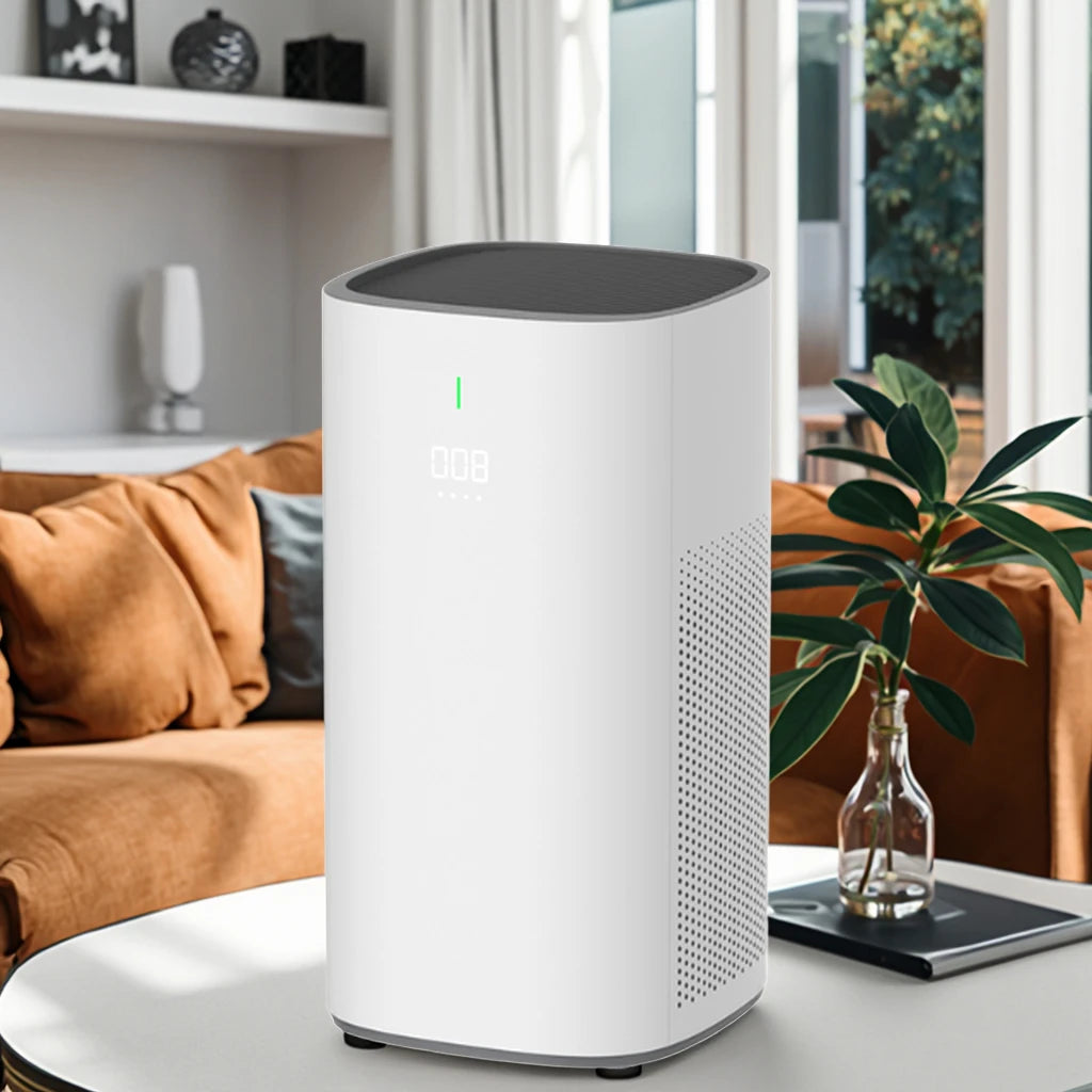 Portable Intelligent Home Air Purifier With HEPA Filter Electric Power Source