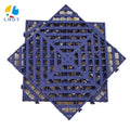 Modern 400 X 400mm PP Interlocking Decking Tile for Indoor Use Anti-Slip Flooring for Garage Hotel Carwash 3D Model Design