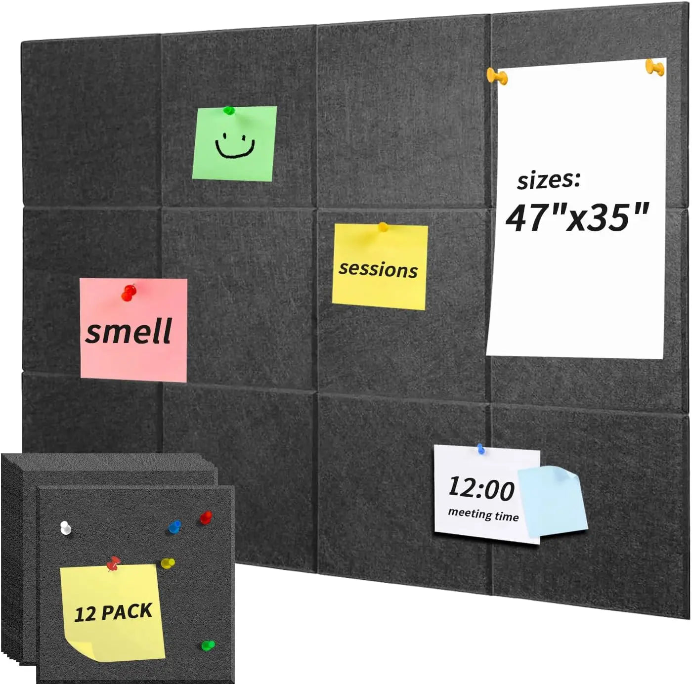 Alternative Large Office Cork Safe Removable Adhesive Bulletin Kitchen Bedroom School Diy Felt Pin Board Walls Tiles