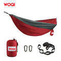 For WOQI Lightweight Portable Nylon Parachute Hammock 2-Person Without Straps for Camping Hiking and Traveling