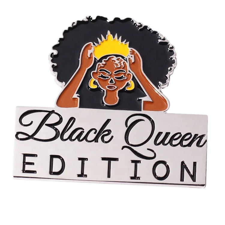 Fashion Character Lady logo Emblem Badge Sticker Accessories Enamel Edition Plate Hardware for Machine