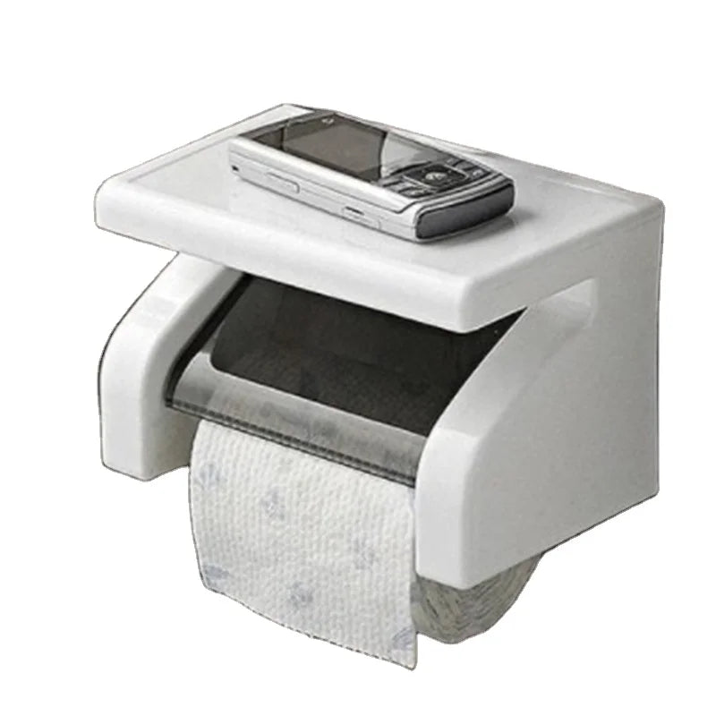 OEM Custom Printed Toilet Paper Holder - Suction Cup Wall-Mounted Tissue Box for Bathroom Gift & Commercial Use