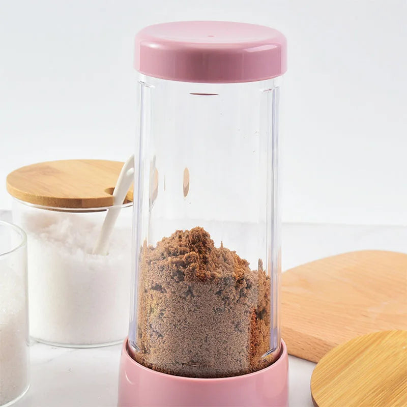 Hot 4 Cup Capacity Semi-Automatic Flour Sifter Sieve Ergonomic Handle with Fine Stainless Steel Mesh Plastic Baking Sieve