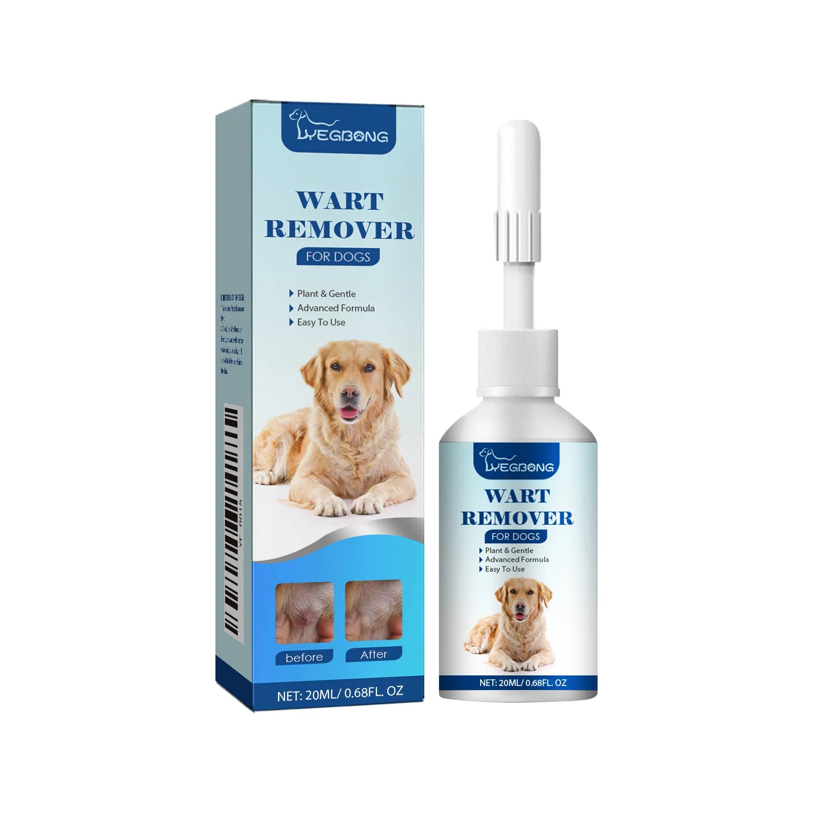 Pet Wart Remover Liquid for Dogs Remove Skin Tags Flat Warts and Growths Safe Effective Skin Treatment for Pets