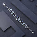 Abiding OEM ODM 925 Sterling Silver Multicolor Natural Sky Blue Topaz Mystic Quartz Bracelets Bangles Mystic Topaz Bracelet