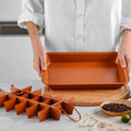 Custom Checkered Bakeware Non Stick Baking Tray Cake Mold Live Bottom Brownie Pan