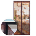 Insulated Front Door Glass Window Curtain Vintage Pattern Built-In Installation All-Season Use for Privacy Temperature Control