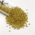 Wholesale High-quality 2/3/4mm Glass Seed Beads for DIY Bracelet Necklace and Jewelry Production Materials.