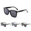 Custom Printing Personalized Logo Wholesale Oversized Frame Acetate Insert Metal Temples Fashion Travel Shades Square Sunglasses