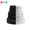 Stock Multi Width Black White Polyester 10-80mm Knitted Elastic Band for Garment Waistband  Home Textile