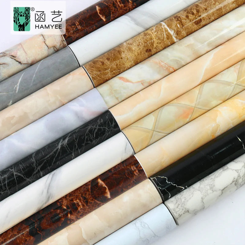 New Designs Glossy Pvc Self Adhesive Decorative Film Vinyl Cupboard Decoration China Manufacture Marble Wallpaper