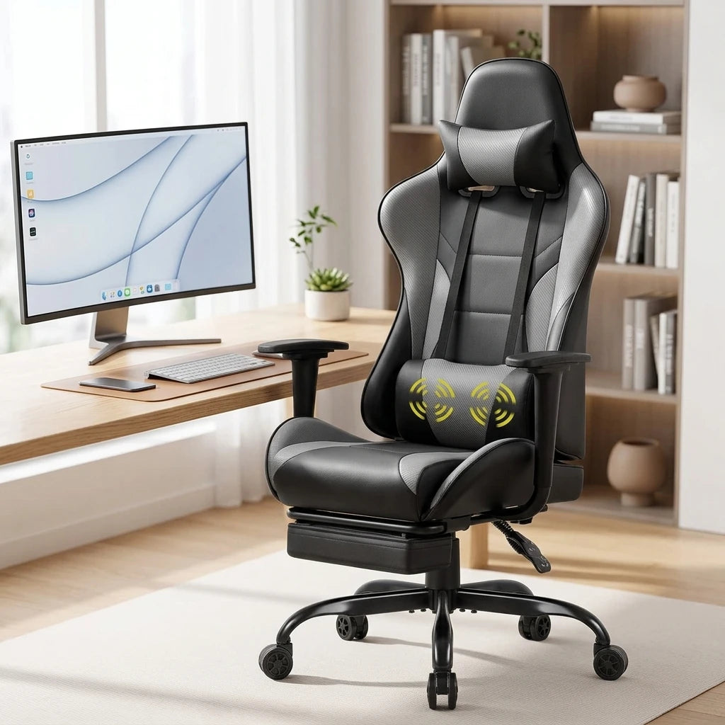 ALINUNU Wholesale Price PU Leather Gaming Chair for Home Office Computer Gaming Chair with Footrest
