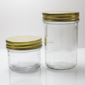 120ml 250ml Glass Mason Jar Wide Mouth Mayonnaise Jar Round Pickle Jam Coconut Oil Honey Canned Food Glass Jar With Metal Lid