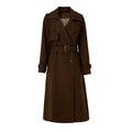 2026 Bettergirl Autumn and Winter Ladies Fashion Simple Belt Coat High Quality Long Trench Coat
