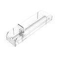 Supermarket Freezer Rack Pushers Adjustable Market Actylic Rack Display Pusher