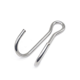 OEM Manufacturer Stainless Steel Small Metal Hook High Stylish Coil Design in Silver Non Stainless Steel 20/0 Circle Hooks