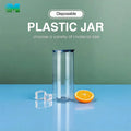 Factory Price Transparent Can Branded Custom Manufacturer in Sri Lanka Jar Clear Plastic Jar With Easy Seal Easy Open Lid
