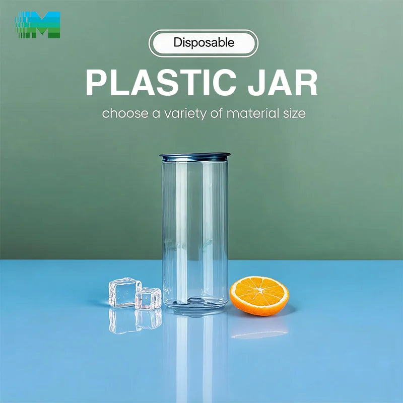 Factory Price Transparent Can Branded Custom Manufacturer in Sri Lanka Jar Clear Plastic Jar With Easy Seal Easy Open Lid