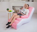 Modern S-Type Inflatable Recliner Sofa Creative New Outdoor Furniture Bedroom Park Lunch Break Lazy Flocking New Inflatable