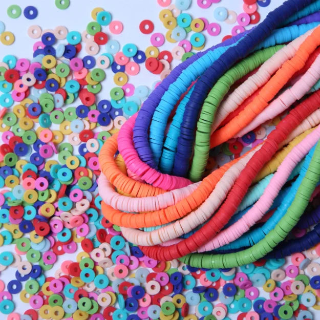 DIY Jewelry Accessories 6mm 330pcs Polymer Clay Spacer Beads Colorful Clay Beads for Jewelry Making