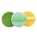 Reusable Makeup Loose Powder Puff Pad Portable Round Non Latex Makeup Cosmetic Soft Foundation Sponge With Handle