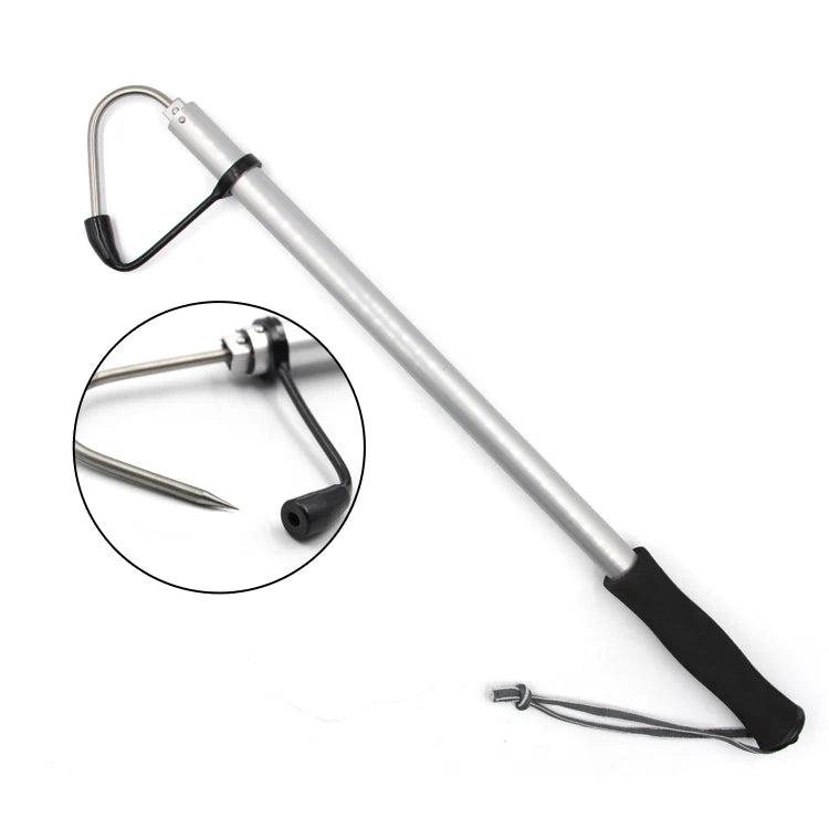 Telescopic Fishing Gaff Fishing Spear Hook with EVA Handle & Lanyard Sea Fishing Gaff MegaBDM