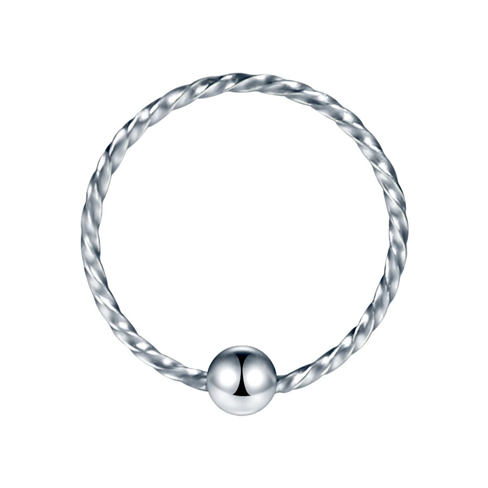 Surgical Steel Bead Nose Piercings Tiny Nose Rings Earring Helix Cartilage Tragus Ring Piercings Lip Nariz Jewelry