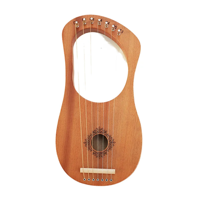 OEM Lyre Harp Solid Wood Mahogany 7/16/19 Note Lyre Harp