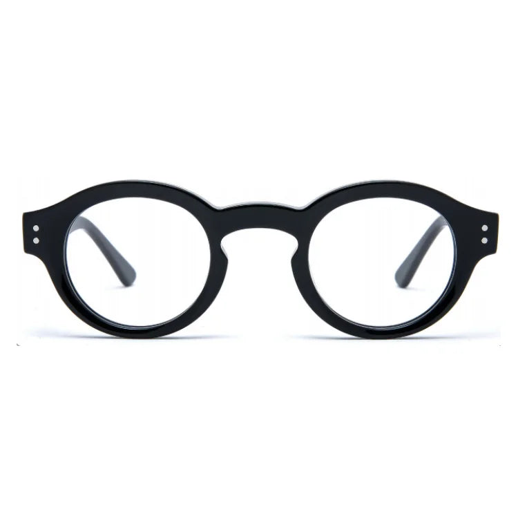 Trendy Unique Factory Glasses Frame Acetate Camouflage Glasses Eyewear Women Round Acetate Polygonal Eyeglass Frame