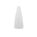 Factory Hand Blown Soda-lime Long Cone Opal Ivory Glass Lampshade Acid Frosted Minimalist Traditional French Coastal