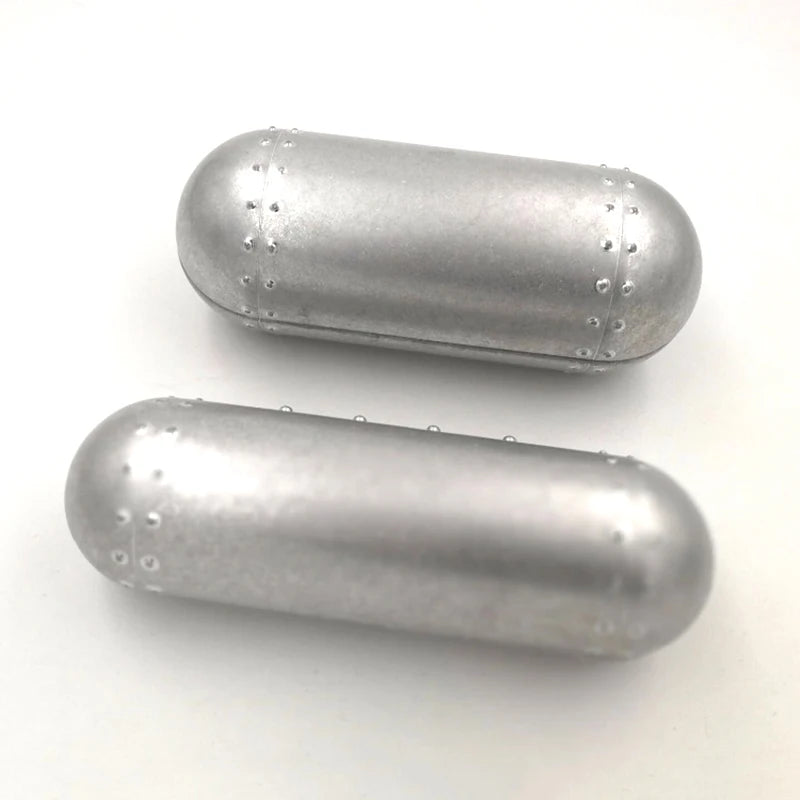 Tube Aluminum Spectacles Eyewear Case for Reading Glasses or Sunglasses Holder Boxes Hard Protector 2 Sizes Box