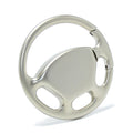 Auto Parts Keychain Hub Key Ring Racing Car Steering Wheel Model Shaped Promotional Truck Pendent Metal Steering Wheel Keychain