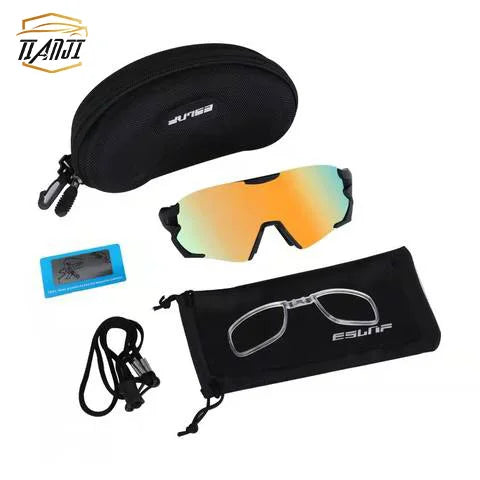 Outdoor Sports Sunglasses Big Frame One-piece Mirror Adjustable Cycling Glasses