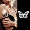 Inkster Inkbox Small Simple Custom Temporary Tatu Water Transfer Body Art Tattoo Sticker Black & Blue Juice Ink for Small Areas