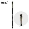BEILI Black Single Precise Small Angled Eye Wing Eyeliner Brush Firm Brow Pomade Liner Cut Concealer Brush