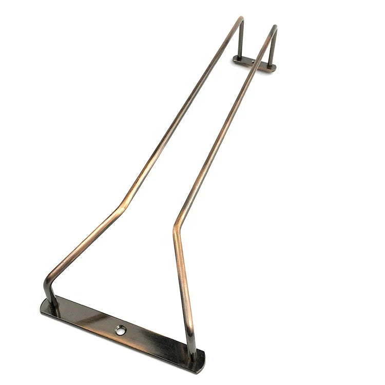 Metal Wine Glass Rack Under-Cabinet Storage Hooks for Tall Glasses for Bars & Restaurants Cooler Usage