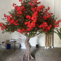 Wholesale Christmas Decor Silk Flowers Tree Including Cherry Rose Bougainvillea Silk Flowers