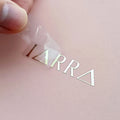 Custom Logo UV Transfer Stickers Gold Foil Metal Vinyl for Skin Care Perfume Toothpaste Lipstick