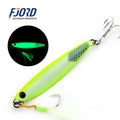 FJORD Wholesale Jigging Lure Glow 30G 40G 60G Luminous Lead Jig UV Metal JIgs
