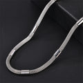Men's Simple Hip Hop Stainless Steel Necklace with Trendy Cylindrical Pendant Gold Plated Chains for Gift