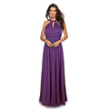 Direct Factory Sale Elegant Solid Long Sleeveless Gown for Women Breathable High Collar Evening & Party Dress for Bridesmaids