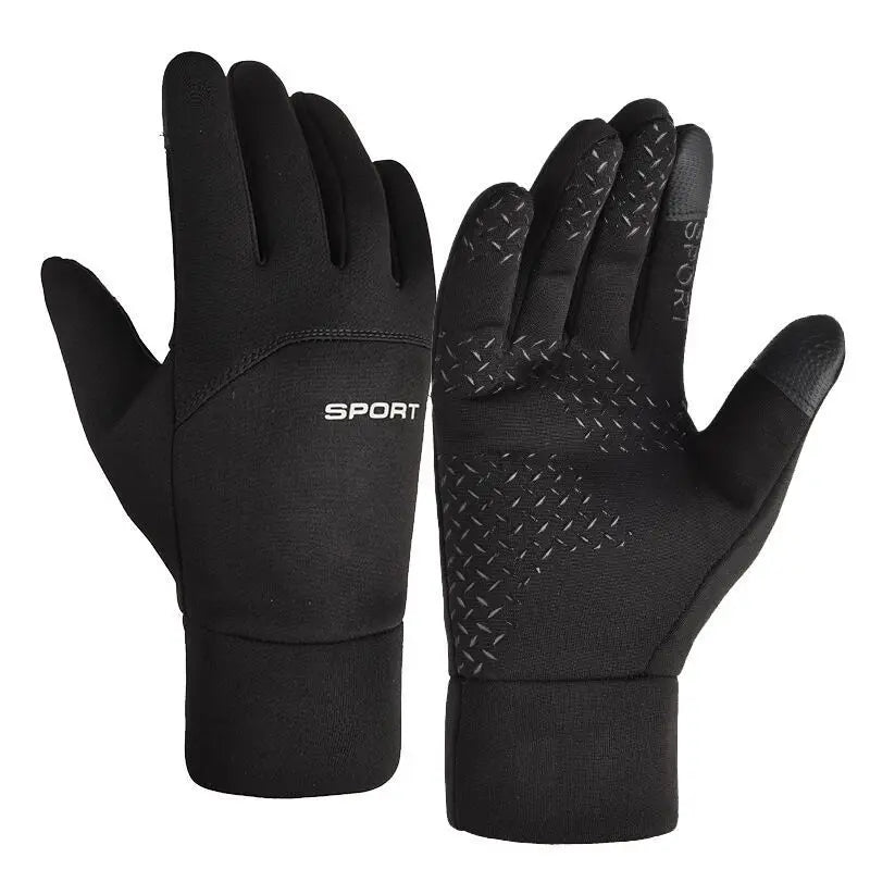 Hot Sale Winter Windproof Warm and Velvet Touch Screen Non Slip Outdoor Cycling Gloves