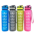 Madou 32oz PETG High-Capacity 1L Eco-Friendly Safe Travel Sport Bottle Wide Mouth Fitness Sports Handle Rope Direct Drinking