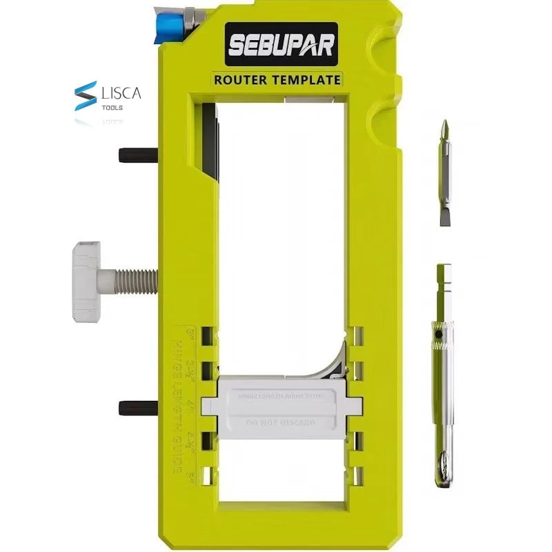 L-HT1283 Door Hinge Installation Router Template Kit 3 Inch to 5 Inch Length 1/4 or 5/8 Thickness Door Hinge Router Template