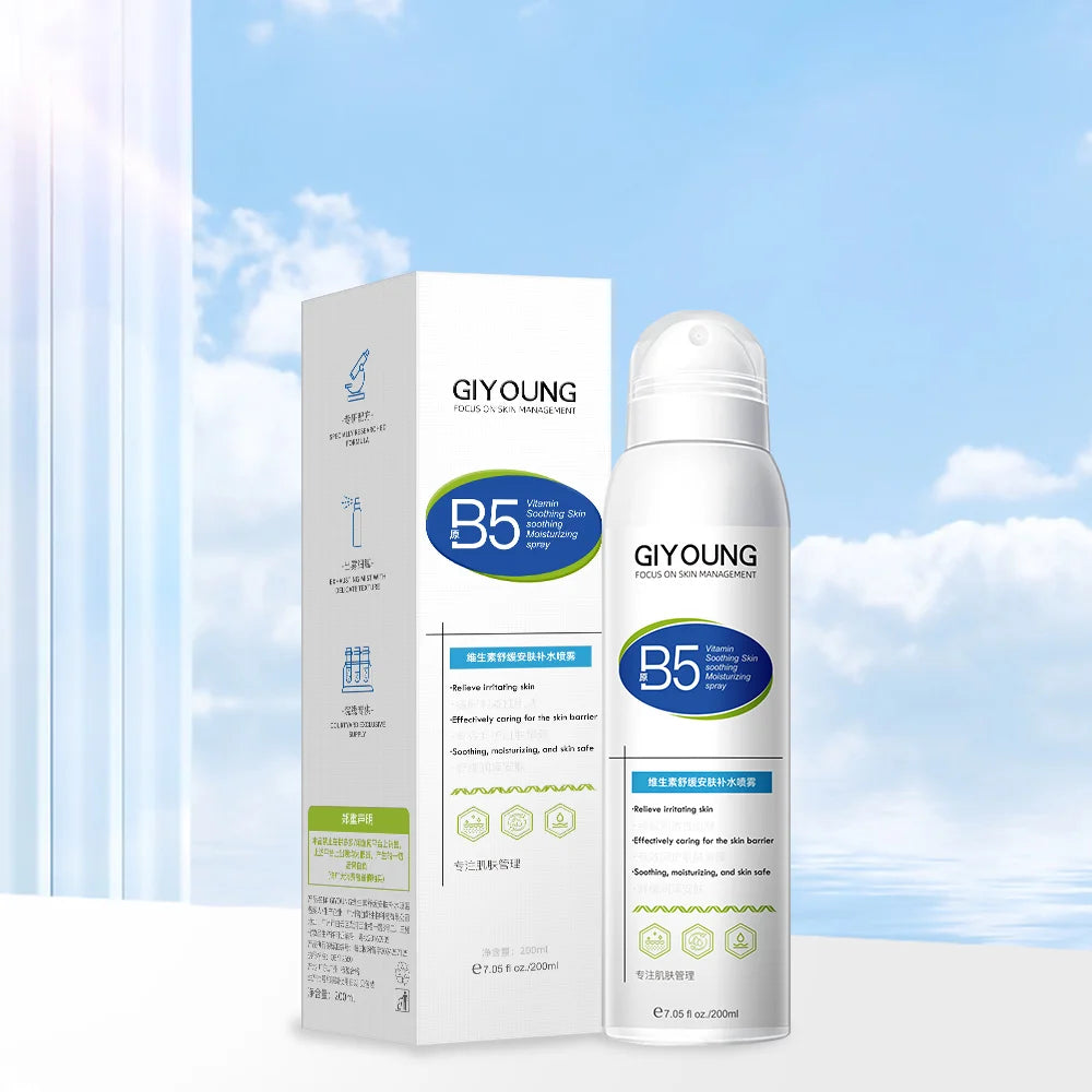 Custom Logo Face Mist Spray Dry Skin Moisturizing Hydrating Soothing Face Vitamin B5 Sprays for Women Body and Face Skincare