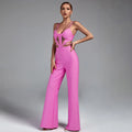 Ocstrade Women Elegant Sleeveless Jumpsuit Xs 2023 Elegante Mono Femenino Sexy Strappy Cutout Bandage Jumpsuits for Women