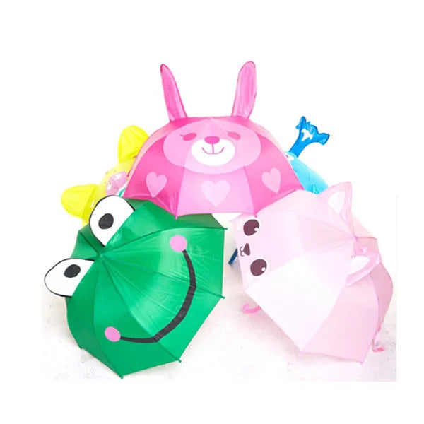 2025 Cute Cartoon Umbrella Children Creative 3d Model Ear Kids Umbrella Sunny and Rainy Umbrella Travel for Children Outdoor