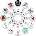 Custom Logo Plastic Retractable Carabiner Yoyo ID Nurse Name Pull Badge Reel Holder