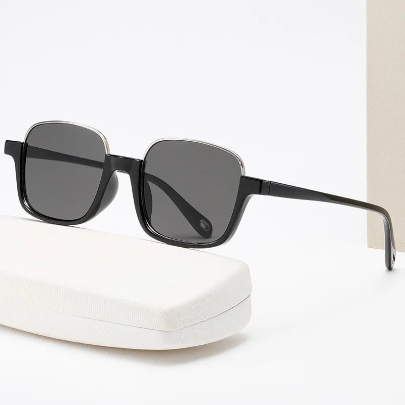 Full Frame Gold Square Metal Unisex Sunglasses UV400 Lenses CROESUS Brand Classic Fashion Wholesale 2024 Model 640 China ZHE