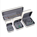White Square Jewelry Box for Bracelet Necklace Earring Watch Packaging Matt Lamination Sponge Lining Gift Box